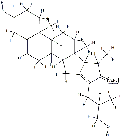 3β,26-Dihydroxy-16,23-cyclocholesta-5,16(23)-dien-22-one 구조식 이미지