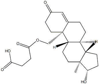 testosterone-19-hemisuccinate Structure