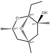 2,8-Dioxabicyclo[3.2.1]octan-7-ol,1-ethyl-3,5,7-trimethyl-,(1R,3S,5R,7S)-rel-(9CI) Structure