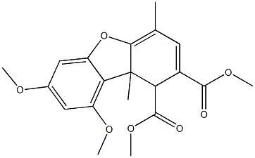 1,9b-디하이드로-7,9-디메톡시-4,9b-디메틸-1,2-디벤조푸란디카르복실산디메틸에스테르 구조식 이미지