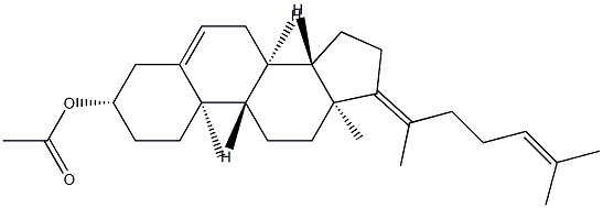 콜레스타-5,17(20),24-트리엔-3β-올아세테이트 구조식 이미지