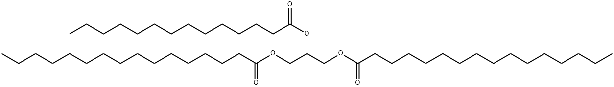 1,2,3-Propanetriyl=2-myristate 1,3-dipalmitate Structure