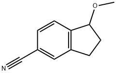 1H-Indene-5-carbonitrile,2,3-dihydro-1-methoxy-(9CI) Structure