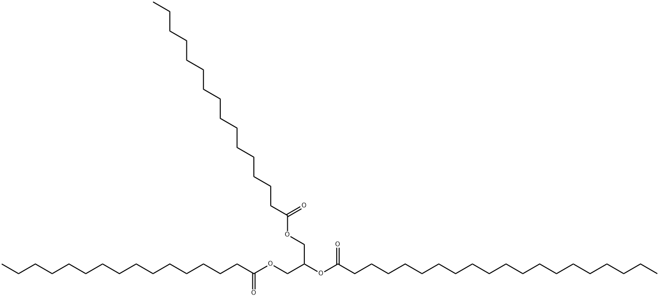 1,2,3-Propanetriyl=1,3-bishexadecanoate 2-icosanoate Structure