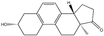 3β-하이드록시-5,7,9-에스트라트리엔-17-온 구조식 이미지