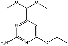 2-Pyrimidinamine,4-(dimethoxymethyl)-6-ethoxy-(9CI) Structure