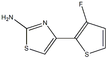 2-Thiazolamine,4-(3-fluoro-2-thienyl)-(9CI) 구조식 이미지