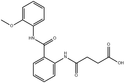 4-{2-[(2-methoxyanilino)carbonyl]anilino}-4-oxobutanoic acid Structure