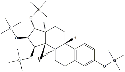 3,15α,16α,17β-Tetrakis(trimethylsiloxy)estra-1,3,5(10)-triene 구조식 이미지