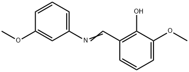 2-methoxy-6-{[(3-methoxyphenyl)imino]methyl}phenol Structure