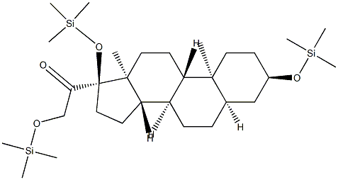 3α,17,21-Tris(trimethylsiloxy)-5β-pregnan-20-one Structure