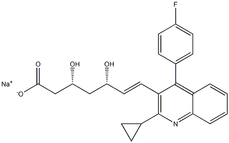 Pitavastatin Sodium Structure