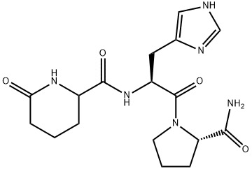 pyro(alpha-aminoadipyl)-histidyl-prolinamide Structure