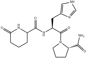 피로(알파-아미노아디필)-히스티딜-프롤린아미드 구조식 이미지