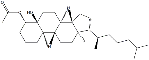 5α-콜레스테인-4β,5-디올4-아세테이트 구조식 이미지
