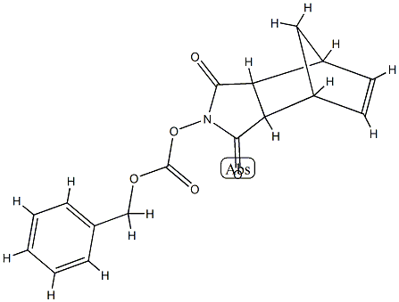 4,7-Methano-1H-isoindole-1,3(2H)-dione, 3a,4,7,7a-tetrahydro-2-(((phen ylmethoxy)carbonyl)oxy)-, (3aR,4R,7S,7aS)-rel- Structure