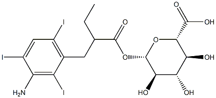 iopanoate glucuronide Structure