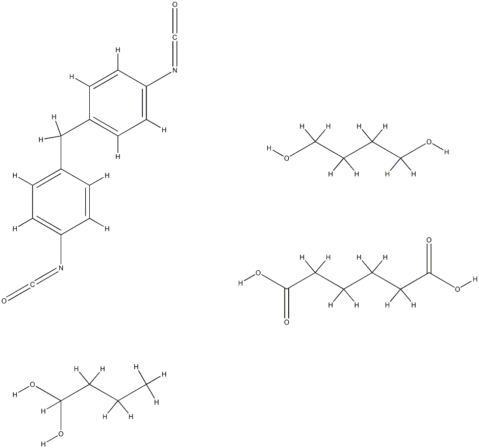 POLY[4,4'-METHYLENEBIS(PHENYL ISOCYANATE)-ALT-1,4-BUTANEDIOL/POLY(BUTYLENE ADIPATE)] Structure