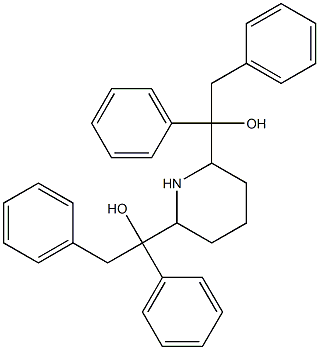 α,α'-Dibenzyl-α,α'-diphenyl-2,6-piperidinedimethanol Structure