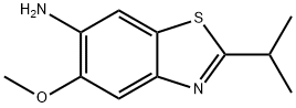 6-Benzothiazolamine,5-methoxy-2-(1-methylethyl)-(9CI) Structure