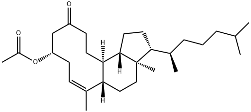 (Z)-3β-Acetoxy-5,10-secocholest-1(10)-en-5-one 구조식 이미지