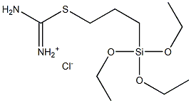 2-[3-(triethoxysilyl)propyl]isothiouronium chloride Structure