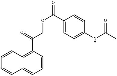 2-(1-naphthyl)-2-oxoethyl 4-(acetylamino)benzoate 구조식 이미지