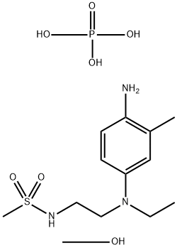 N-[2-[(4-amino-m-tolyl)ethylamino]ethyl]methanesulphonamide phosphate, compound with methanol (1:1) Structure