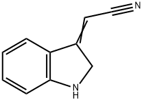 delta3,alpha-Indolineacetonitrile (8CI) 구조식 이미지
