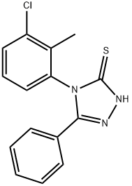 4-(3-chloro-2-methylphenyl)-5-phenyl-4H-1,2,4-triazole-3-thiol Structure