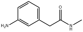 2-(3-아미노페닐)-N-메틸아세트아미드(염분데이터:무료) 구조식 이미지