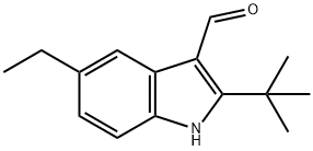 1H-Indole-3-carboxaldehyde,2-(1,1-dimethylethyl)-5-ethyl-(9CI) Structure