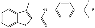 2-Benzofurancarboxamide,3-methyl-N-[4-(trifluoromethyl)phenyl]-(9CI) Structure