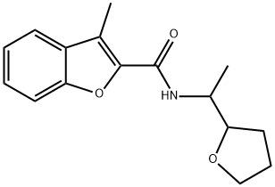 2-Benzofurancarboxamide,3-methyl-N-[1-(tetrahydro-2-furanyl)ethyl]-(9CI) 구조식 이미지