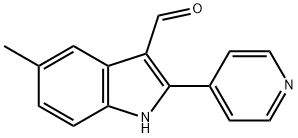 1H-Indole-3-carboxaldehyde,5-methyl-2-(4-pyridinyl)-(9CI) Structure