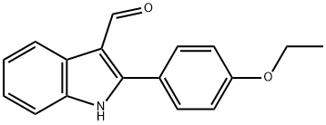 1H-Indole-3-carboxaldehyde,2-(4-ethoxyphenyl)-(9CI) Structure