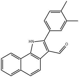 1H-Benz[g]indole-3-carboxaldehyde,2-(3,4-dimethylphenyl)-(9CI) Structure