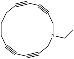 Azacyclotetradeca-3,5,10,12-tetrayne,1-ethyl-(9CI) Structure