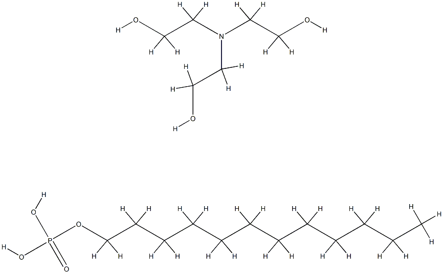 Phosphoric acid, dodecyl ester, compd. with 2,2',2''-nitrilotris[ethanol] Structure