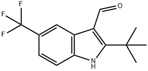 1H-Indole-3-carboxaldehyde,2-(1,1-dimethylethyl)-5-(trifluoromethyl)-(9CI) 구조식 이미지