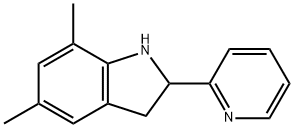 1H-Indole,2,3-dihydro-5,7-dimethyl-2-(2-pyridinyl)-(9CI) Structure