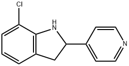 1H-Indole,7-chloro-2,3-dihydro-2-(4-pyridinyl)-(9CI) 구조식 이미지