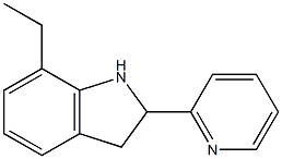 1H-Indole,7-ethyl-2,3-dihydro-2-(2-pyridinyl)-(9CI) Structure