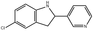 1H-Indole,5-chloro-2,3-dihydro-2-(3-pyridinyl)-(9CI) 구조식 이미지