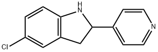 1H-Indole,5-chloro-2,3-dihydro-2-(4-pyridinyl)-(9CI) Structure