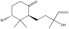 3-브로모-α-비닐-α,2,2-트리메틸-6-메틸렌사이클로헥산-1-프로판올 구조식 이미지