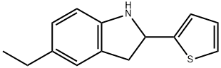1H-Indole,5-ethyl-2,3-dihydro-2-(2-thienyl)-(9CI) Structure