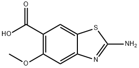 6-Benzothiazolecarboxylicacid,2-amino-5-methoxy-(9CI) Structure