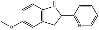 1H-Indole,2,3-dihydro-5-methoxy-2-(2-pyridinyl)-(9CI) Structure