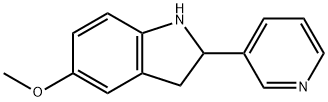 1H-Indole,2,3-dihydro-5-methoxy-2-(3-pyridinyl)-(9CI) 구조식 이미지